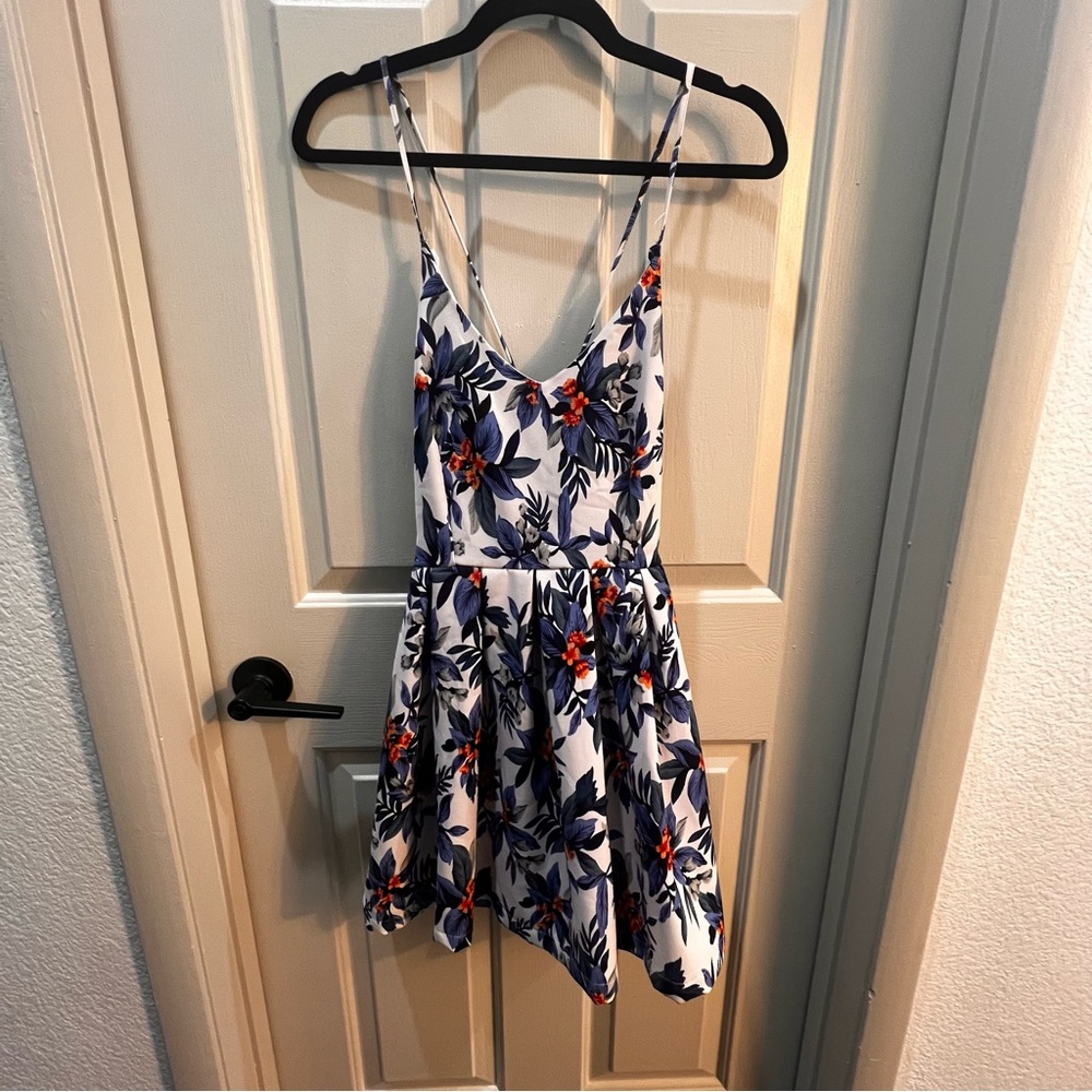 Floral Print Sleeveless Dress